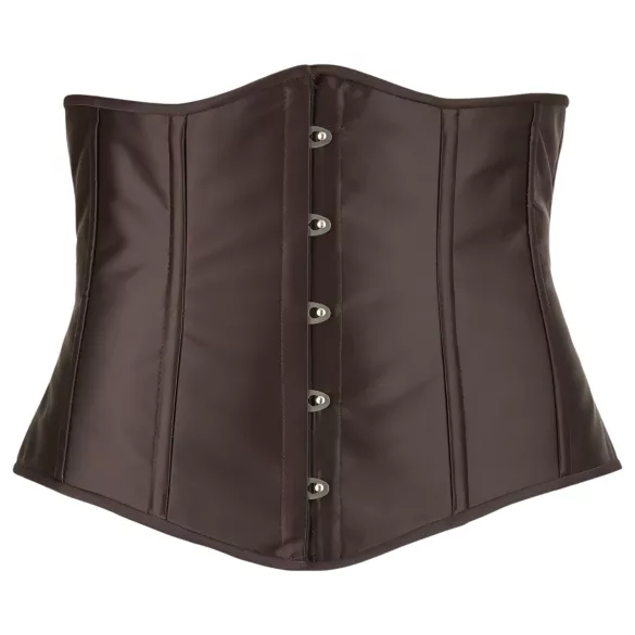 Cottelli Plus Size - Satin Korsett (schwarz) - 3XL
