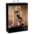 Abierta Fina - Funkelndes Spitzen-Open-Top (Schwarz) - M