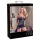 Abierta Fina - Glitzerndes Kettenoberteil und Tanga (Schwarz) - 85B/L