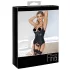 Abierta Fina - Hebe-Top mit Strumpfhalter (schwarz) - L