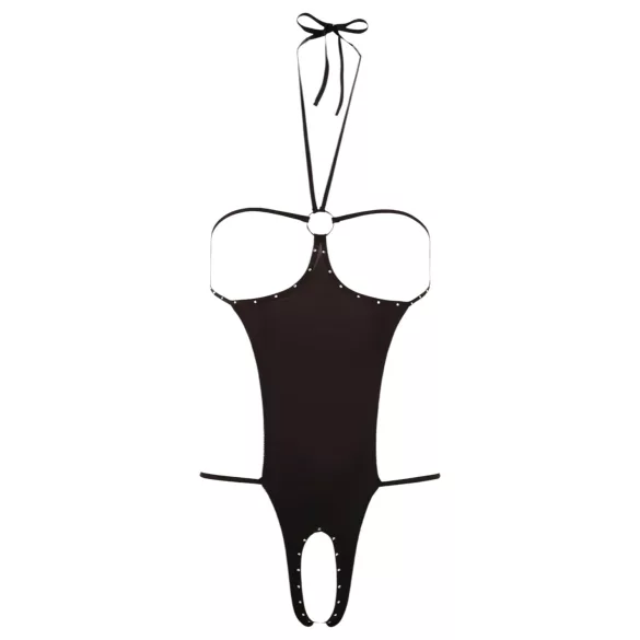 NO:XQSE - Offener Strass-Sexbody - Schwarz (S-L)