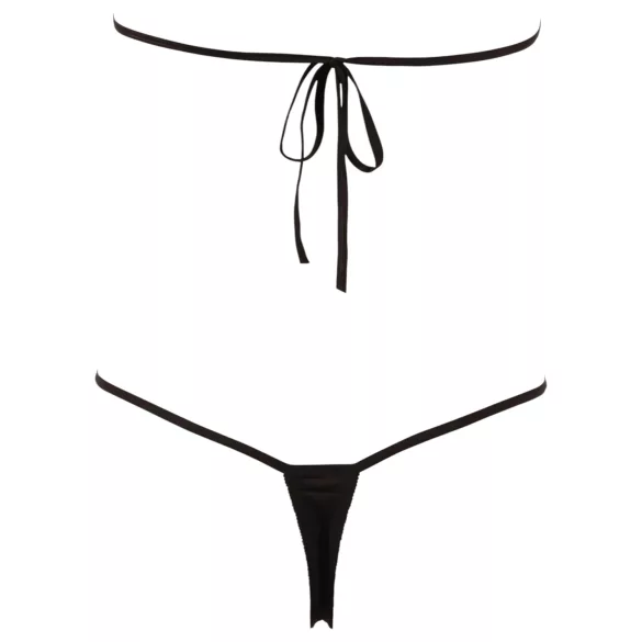 NO:XQSE - Offener Strass-Sexbody - Schwarz (S-L)