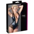 Cottelli - Glänzender Netz-Body (schwarz) - M