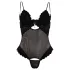 Cottelli - Samtiger, vielseitiger Body (schwarz) - 80B/M