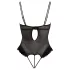 Cottelli - Samtiger, vielseitiger Body (schwarz) - 80B/M