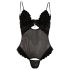 Cottelli - Samtweicher, variabler Body (schwarz) - 85C/L