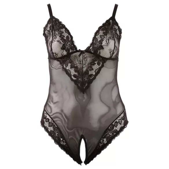 Cottelli Plus Size - Spitzenbody (schwarz) - XXXXL