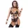 Cottelli Bondage - Strappy Open-Body mit Ketten (Schwarz) - XL