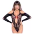 NO:XQSE - Body mit Schleife, langarm - schwarz (S-L)