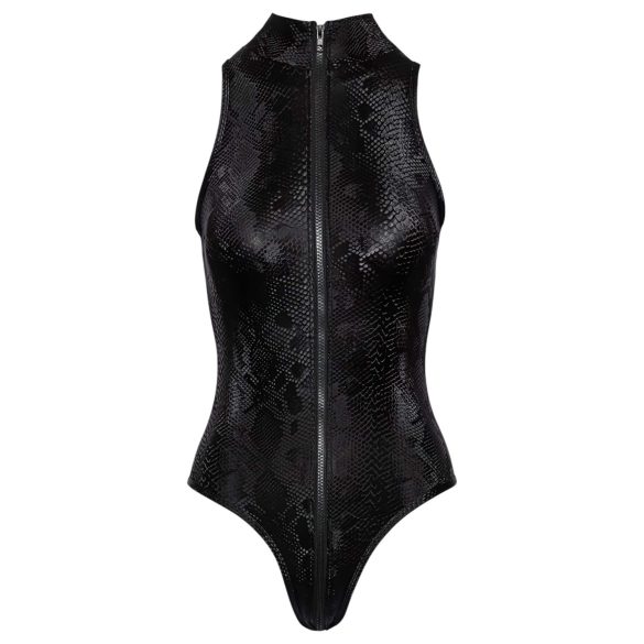Cottelli Party - Schlangenhautmuster Body (schwarz) - L