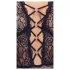 Cottelli Curves Plus Size - transparenter gemusterter Body (schwarz)