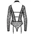 Cottelli - transparenter Riemenbody (schwarz)