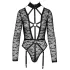 Cottelli - transparenter Riemenbody (schwarz)