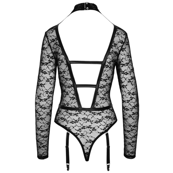 Cottelli - transparenter Riemenbody (schwarz) - M