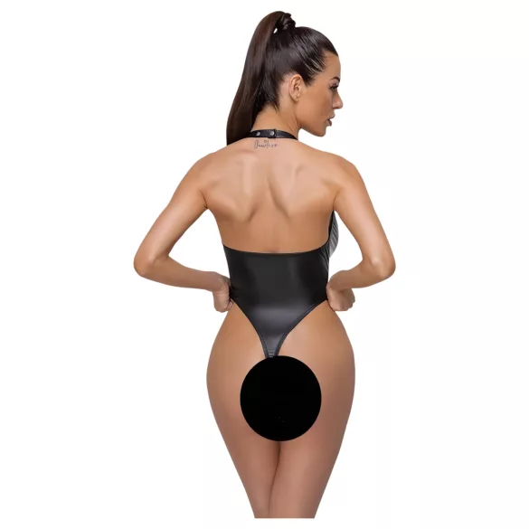 Cottelli Party - Glänzender Neckholder-Body (Schwarz)