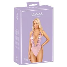 Kissable - Body mit Rosenspitze (Pink) - L/XL