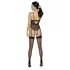 Cottelli - Offener, riemchen Body mit Strumpfhalter (schwarz) - L