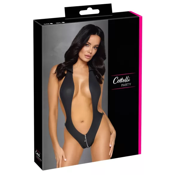 Cottelli Party - Body mit Kragen (schwarz)
