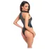 Noir - glänzender Neckholder-Body (schwarz)