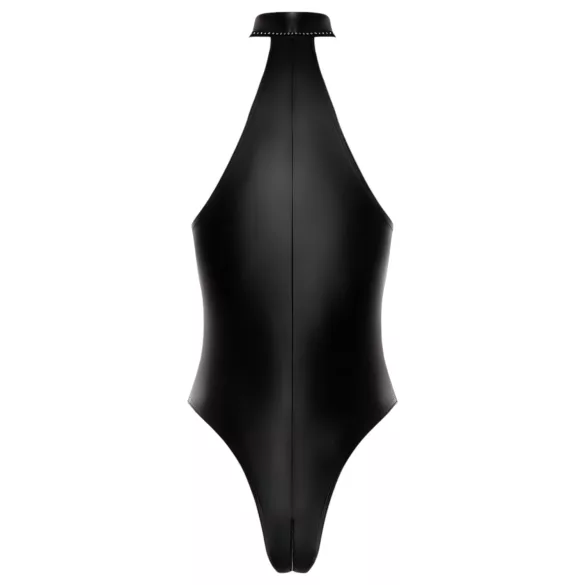 Noir - glänzender Neckholder-Body (schwarz) - L