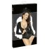 Noir - Glänzender Langarm-Body (Schwarz) - XL