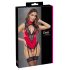 Cottelli - Spitzebody mit Halsband (rot) - M