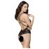 Obsessive 860-TED-1 - super sexy Spitzen-Body (schwarz) - L/XL