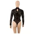 Cottelli - Langarm-Body aus Spitze (schwarz) - S - M