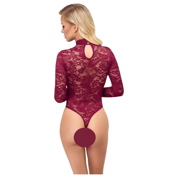 Cottelli - Transparenter Spitzenbody (Rot)