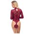 Cottelli - Transparenter Spitzenbody (Rot) - M