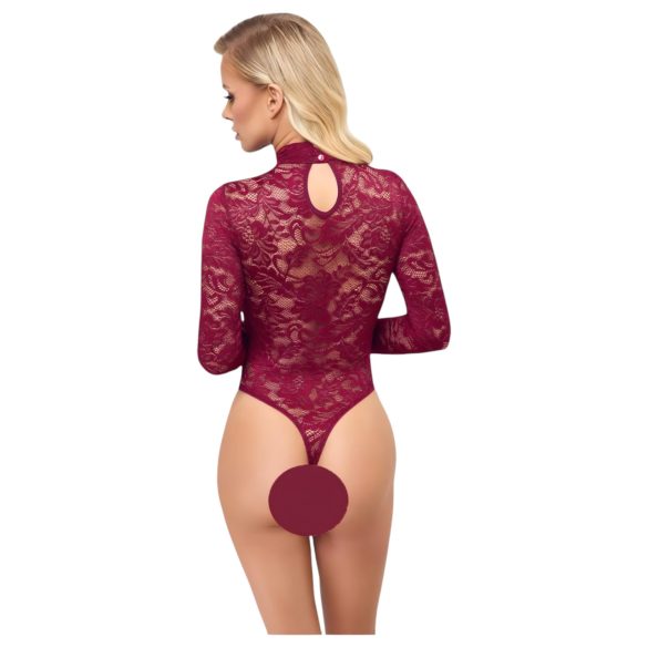 Cottelli - Transparenter Spitzenbody (Rot) - L