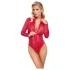 Cottelli - Schlangenhaut-Body (rot)