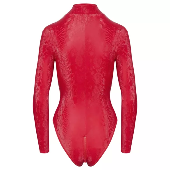 Cottelli - Schlangenhaut-Body (rot)