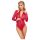 Cottelli - Schlangenhaut-Muster Body (Rot) - L