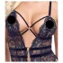 Cottelli - Offener Strapscatsuit (Schwarz)