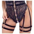 Cottelli - Offener Strapscatsuit (Schwarz)