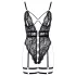 Cottelli - Offener Strapscatsuit (Schwarz) - L