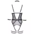 Cottelli Bondage - offener Body mit Armfesseln (schwarz) - M