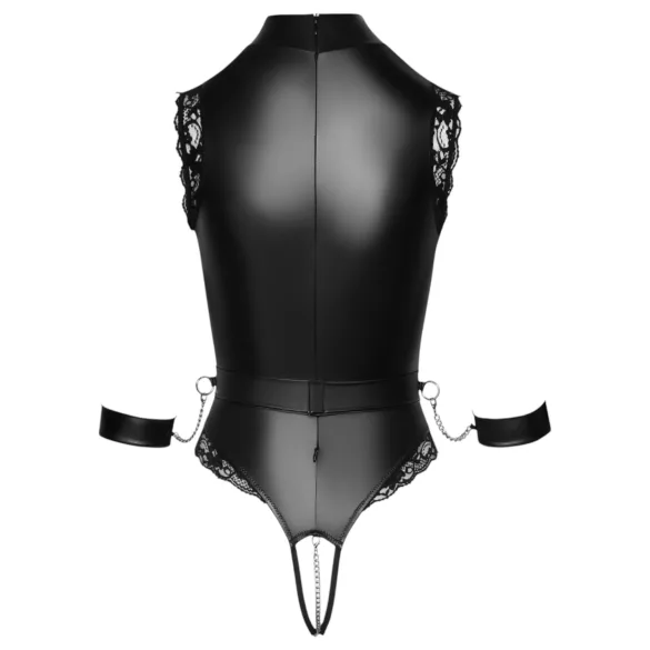 Cottelli Bondage - Offenherziger Body (schwarz)