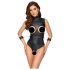Cottelli Bondage - Verführerischer Ouvert-Body mit offenem Design (schwarz) - L