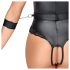 Cottelli Bondage - Verführerischer Ouvert-Body mit offenem Design (schwarz) - L