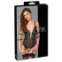 Cottelli Bondage - offener Spitzenbody (schwarz) - M
