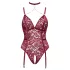 Cottelli Curves - Kettenglied-Spitzenbody (Rot) - 3XL