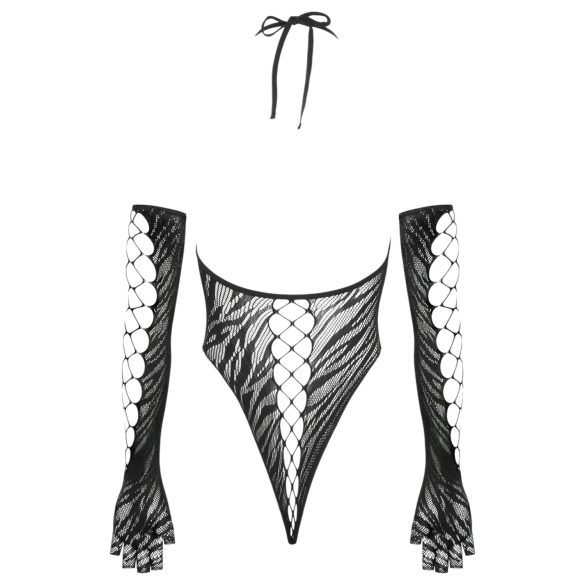 Cottelli - Body mit Handschuhen (schwarz) - S-L