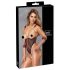 Cottelli Bondage - Offener Body mit Riemen und Kette (Schwarz) - L