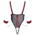 Cottelli Bondage - Offener Body mit Riemen und Kette (Schwarz) - L