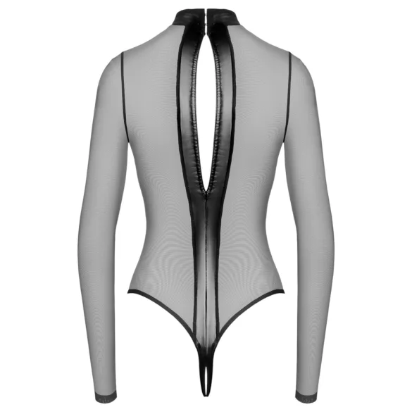 Noir - transparenter Body mit Kreuzmuster (schwarz)