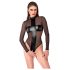 Noir - transparenter Body mit Kreuzmuster (schwarz) - M