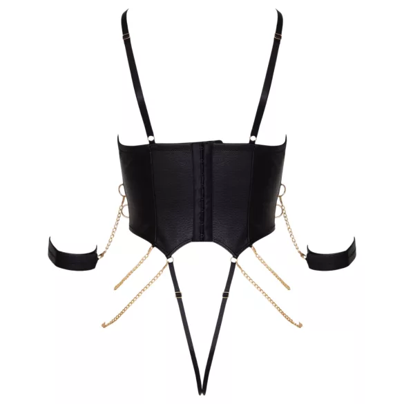 Cottelli - Bondage-Body mit Ketten (schwarz) - M