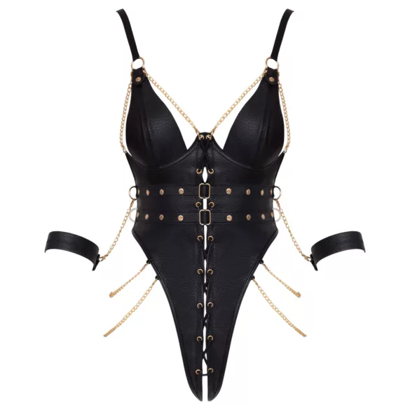 Cottelli - Bondage-Body mit Ketten (schwarz) - L